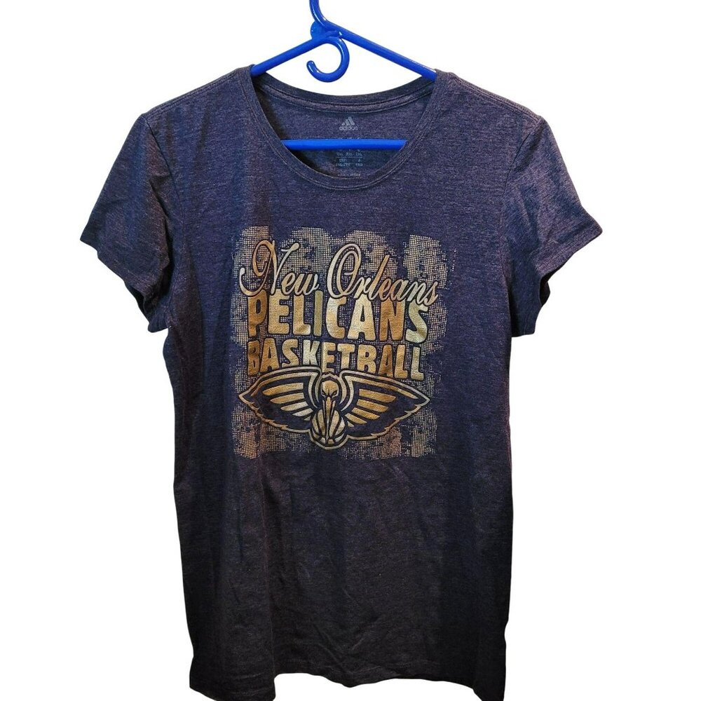 Adidas Tee New Orleans Pelicans Basketball Girls T-Shirt 2XL    JH689